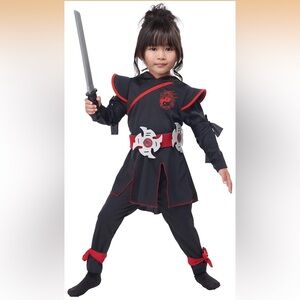 Kids Ninja Costume Size 3-4